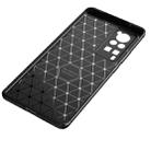 For vivo X60 Pro Carbon Fiber Texture Shockproof TPU Case(Black) - 5