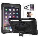 Contrast Color Silicone + PC Combination Case with Holder For iPad mini 3(Black) - 1