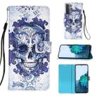 For Samsung Galaxy 21 5G 3D Painting Horizontal Flip Leather Case with Holder & Card Slot & Wallet & Lanyard(Cloud Ghost Head) - 1