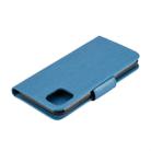 For iPhone 11 Butterfly Flower Pattern Horizontal Flip Leather Case with Holder & Card Slots & Wallet(Blue) - 7