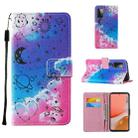 For Samsung Galaxy A72 5G / 4G Cross Texture Painting Pattern Horizontal Flip Leather Case with Holder & Card Slots & Wallet & Lanyard(Love Universe) - 1