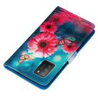 For Xiaomi Poco M3 Cross Texture Painting Pattern Horizontal Flip Leather Case with Holder & Card Slots & Wallet & Lanyard(Chrysanthemum) - 6