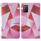 For Xiaomi Poco M3 Cross Texture Painting Pattern Horizontal Flip Leather Case with Holder & Card Slots & Wallet & Lanyard(Pink Rhombus) - 3