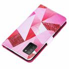For Xiaomi Poco M3 Cross Texture Painting Pattern Horizontal Flip Leather Case with Holder & Card Slots & Wallet & Lanyard(Pink Rhombus) - 6