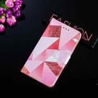 For Xiaomi Poco M3 Cross Texture Painting Pattern Horizontal Flip Leather Case with Holder & Card Slots & Wallet & Lanyard(Pink Rhombus) - 10