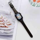 Small Pretty Waist Double-sided Leather Watch Band For Apple Watch Series 8&7 41mm / SE 2&6&SE&5&4 40mm / 3&2&1 38mm(Coffee) - 1