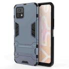 For vivo Y52s 5G PC + TPU Shockproof Protective Case with Holder(Navy Blue) - 1