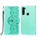 For Motorola Moto G Stylus Flower Vine Embossing Pattern Horizontal Flip Leather Case with Card Slot & Holder & Wallet & Lanyard(Green) - 1