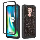 For Motorola Moto G9 Play 3 in 1 Card PC + TPU Shockproof Protective Case(Black Shell Pattern) - 1