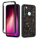 For  Xiaomi Redmi Note 8 3 in 1 Card PC + TPU Shockproof Protective Case(Black Shell Pattern) - 1