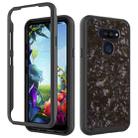 For LG K40S 3 in 1 Card PC + TPU Shockproof Protective Case(Black Shell Pattern) - 1