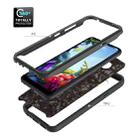 For LG K40S 3 in 1 Card PC + TPU Shockproof Protective Case(Black Shell Pattern) - 6