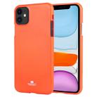 For iPhone 11 MERCURY GOOSPERY JELLY TPU Fluorescence Shockproof and Scratch Case(Orange) - 1