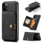 For iPhone 11 Pro JEEHOOD Retro Magnetic Detachable Protective Case with Wallet & Card Slot & Holder (Black) - 1