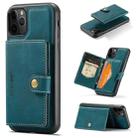 For iPhone 11 Pro JEEHOOD Retro Magnetic Detachable Protective Case with Wallet & Card Slot & Holder (Blue) - 1