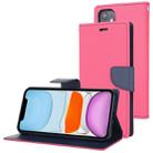 For iPhone 11 MERCURY GOOSPERY FANCY DIARY Horizontal Flip Leather Case with Holder & Card Slots & Wallet(Rose Red) - 1