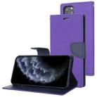 For iPhone 11 Pro MERCURY GOOSPERY FANCY DIARY Horizontal Flip Leather Case with Holder & Card Slots & Wallet(Purple) - 1