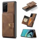 For Samsung Galaxy Note20 JEEHOOD Retro Magnetic Detachable Protective Case with Wallet & Card Slot & Holder(Brown) - 1