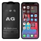 For iPhone 12 Pro Max AG Matte Frosted Full Cover Tempered Glass Film - 1