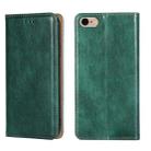 For iPhone 6 / 6s PU + TPU Gloss Oil Solid Color Magnetic Horizontal Flip Leather Case with Holder & Card Slot & Wallet(Green) - 1