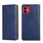 For iPhone 11 PU + TPU Gloss Oil Solid Color Magnetic Horizontal Flip Leather Case with Holder & Card Slot & Wallet(Blue) - 1
