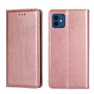 For iPhone 12 / 12 Pro PU + TPU Gloss Oil Solid Color Magnetic Horizontal Flip Leather Case with Holder & Card Slot & Wallet(Gold) - 1