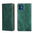 For iPhone 12 / 12 Pro PU + TPU Gloss Oil Solid Color Magnetic Horizontal Flip Leather Case with Holder & Card Slot & Wallet(Green) - 1