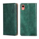 For iPhone XR PU + TPU Gloss Oil Solid Color Magnetic Horizontal Flip Leather Case with Holder & Card Slot & Wallet(Green) - 1