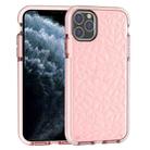 For iPhone 11 Pro Shockproof Diamond Texture TPU Protective Case(Pink) - 1