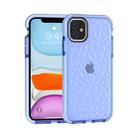 For iPhone 11 Shockproof Diamond Texture TPU Protective Case(Blue) - 1