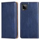 For Samsung Galaxy A42 5G PU + TPU Gloss Oil Solid Color Magnetic Horizontal Flip Leather Case with Holder & Card Slot & Wallet(Blue) - 1
