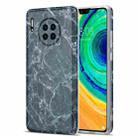 For Huawei Mate 30 TPU Glossy Marble Pattern IMD Protective Case(Dark Grey) - 1