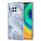 For Huawei Mate 30 TPU Glossy Marble Pattern IMD Protective Case(Earthy Grey) - 1