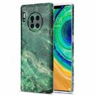 For Huawei Mate 30 Pro TPU Glossy Marble Pattern IMD Protective Case(Emerald Green) - 1