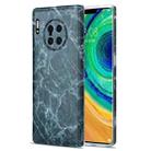 For Huawei Mate 30 Pro TPU Glossy Marble Pattern IMD Protective Case(Dark Grey) - 1