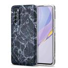 For Huawei Nova 7 5G TPU Glossy Marble Pattern IMD Protective Case(Dark Grey) - 1