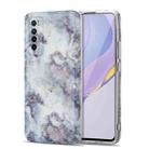 For Huawei Nova 7 5G TPU Glossy Marble Pattern IMD Protective Case(Earthy Grey) - 1