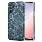 For Huawei Nova 7 SE TPU Glossy Marble Pattern IMD Protective Case(Dark Grey) - 1