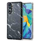 For Huawei P30 Pro TPU Glossy Marble Pattern IMD Protective Case(Black) - 1