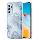 For Huawei P40 TPU Glossy Marble Pattern IMD Protective Case(Earthy Grey) - 1