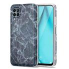 For Huawei P40 Lite TPU Glossy Marble Pattern IMD Protective Case(Dark Grey) - 1