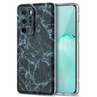 For Huawei P40 Pro TPU Glossy Marble Pattern IMD Protective Case(Dark Grey) - 1