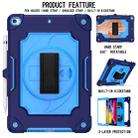 360 Degree Rotation Turntable Contrast Color Robot Shockproof Silicone + PC Protective Case with Holder For iPad 10.2 / 10.2 (2020) / Pro 10.5(Navy Blue + Blue) - 2