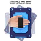 360 Degree Rotation Turntable Contrast Color Robot Shockproof Silicone + PC Protective Case with Holder For iPad 10.2 / 10.2 (2020) / Pro 10.5(Navy Blue + Blue) - 4