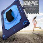 360 Degree Rotation Turntable Contrast Color Robot Shockproof Silicone + PC Protective Case with Holder For iPad 10.2 / 10.2 (2020) / Pro 10.5(Navy Blue + Blue) - 6