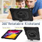 360 Degree Rotation Turntable Contrast Color Robot Shockproof Silicone + PC Protective Case with Holder For iPad 10.2 / 10.2 (2020) / Pro 10.5(Black) - 3
