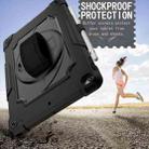 360 Degree Rotation Turntable Contrast Color Robot Shockproof Silicone + PC Protective Case with Holder For iPad 10.2 / 10.2 (2020) / Pro 10.5(Black) - 6