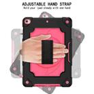 360 Degree Rotation Turntable Contrast Color Robot Shockproof Silicone + PC Protective Case with Holder For iPad 10.2 / 10.2 (2020) / Pro 10.5(Black + Rose Red) - 4