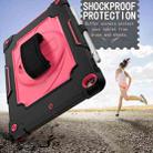 360 Degree Rotation Turntable Contrast Color Robot Shockproof Silicone + PC Protective Case with Holder For iPad 10.2 / 10.2 (2020) / Pro 10.5(Black + Rose Red) - 6
