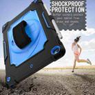 360 Degree Rotation Turntable Contrast Color Robot Shockproof Silicone + PC Protective Case with Holder For iPad 10.2 / 10.2 (2020) / Pro 10.5(Black + Blue) - 6